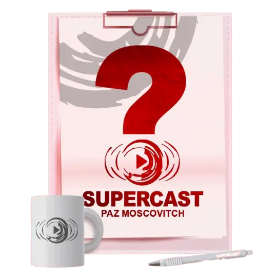 Supercast Backgrounds 1080 × 1080 px 1 Supercast by Paz Moscovitch איך לבנות פודקאסט מנצח ב10 מפגשים